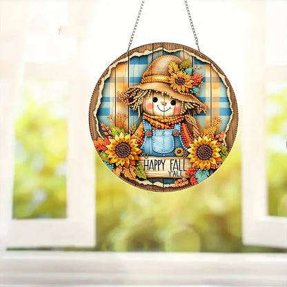 Acrylic 2D Flat DIY Hanging Diamond Art Kits Special Shape Wall Door Decoration
