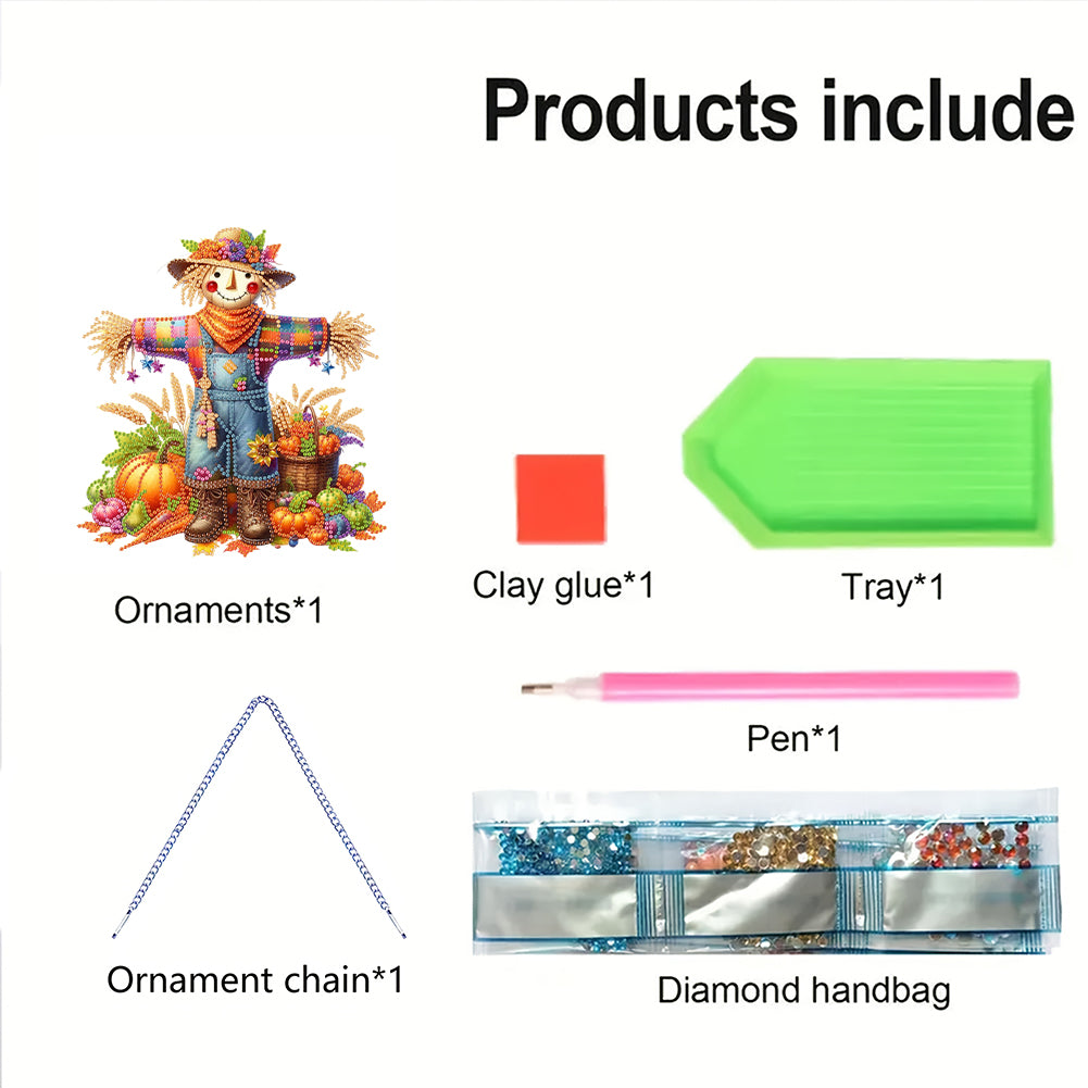Acrylic 2D Flat DIY Hanging Diamond Art Kits Special Shape Wall Door Decoration