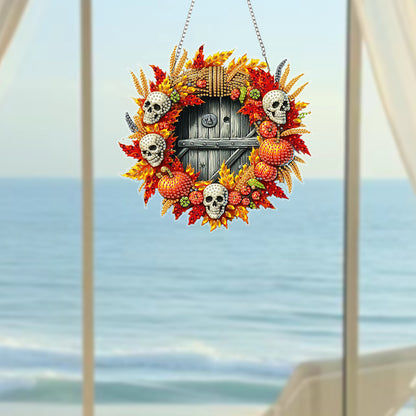 Acrylic 2D Flat DIY Hanging Diamond Art Kits Special Shape Wall Door Decoration