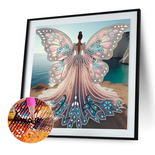 Winged Angel Girl - Special Shaped Drill Diamond Painting 30*30CM