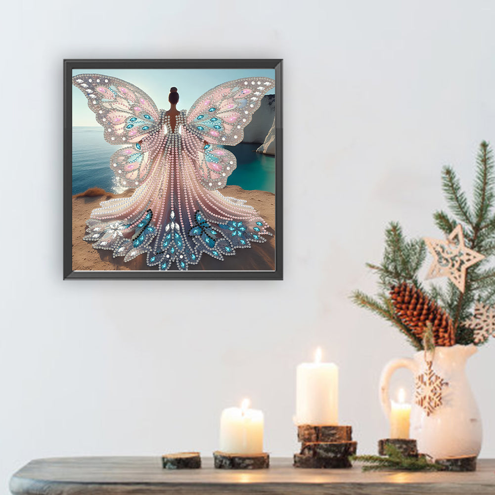 Winged Angel Girl - Special Shaped Drill Diamond Painting 30*30CM