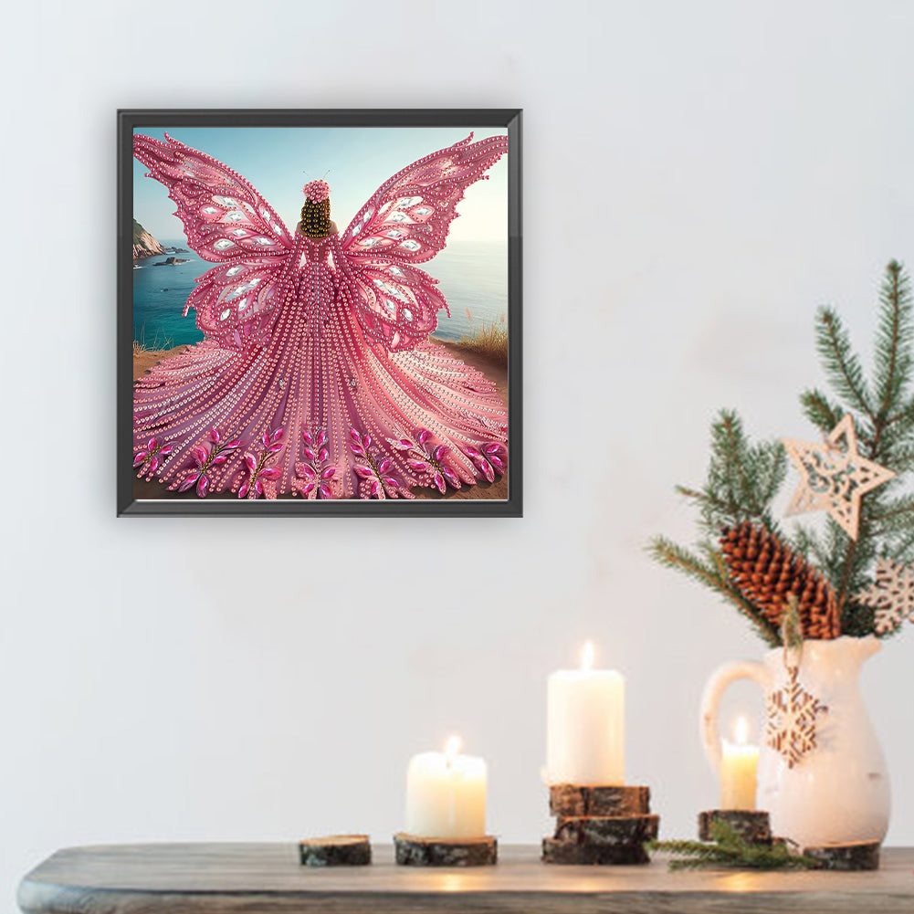 Winged Angel Girl - Special Shaped Drill Diamond Painting 30*30CM