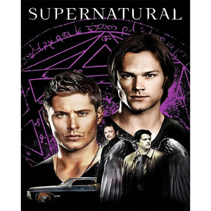 Dean And Sam - 11CT Stamped Cross Stitch 40*50CM