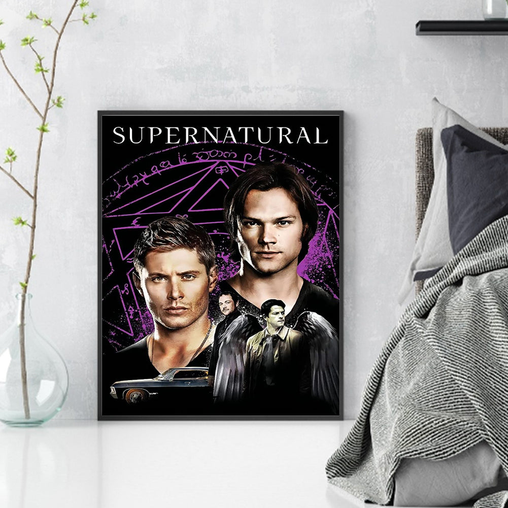 Dean And Sam - 11CT Stamped Cross Stitch 40*50CM