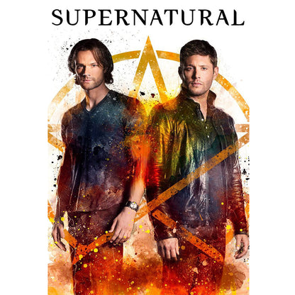 Dean And Sam - 11CT Stamped Cross Stitch 40*60CM