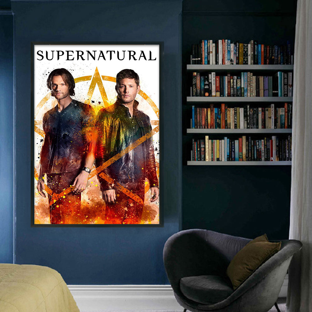 Dean And Sam - 11CT Stamped Cross Stitch 40*60CM