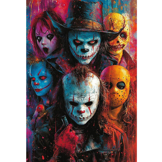 Horror Halloween - 11CT Stamped Cross Stitch 40*60CM