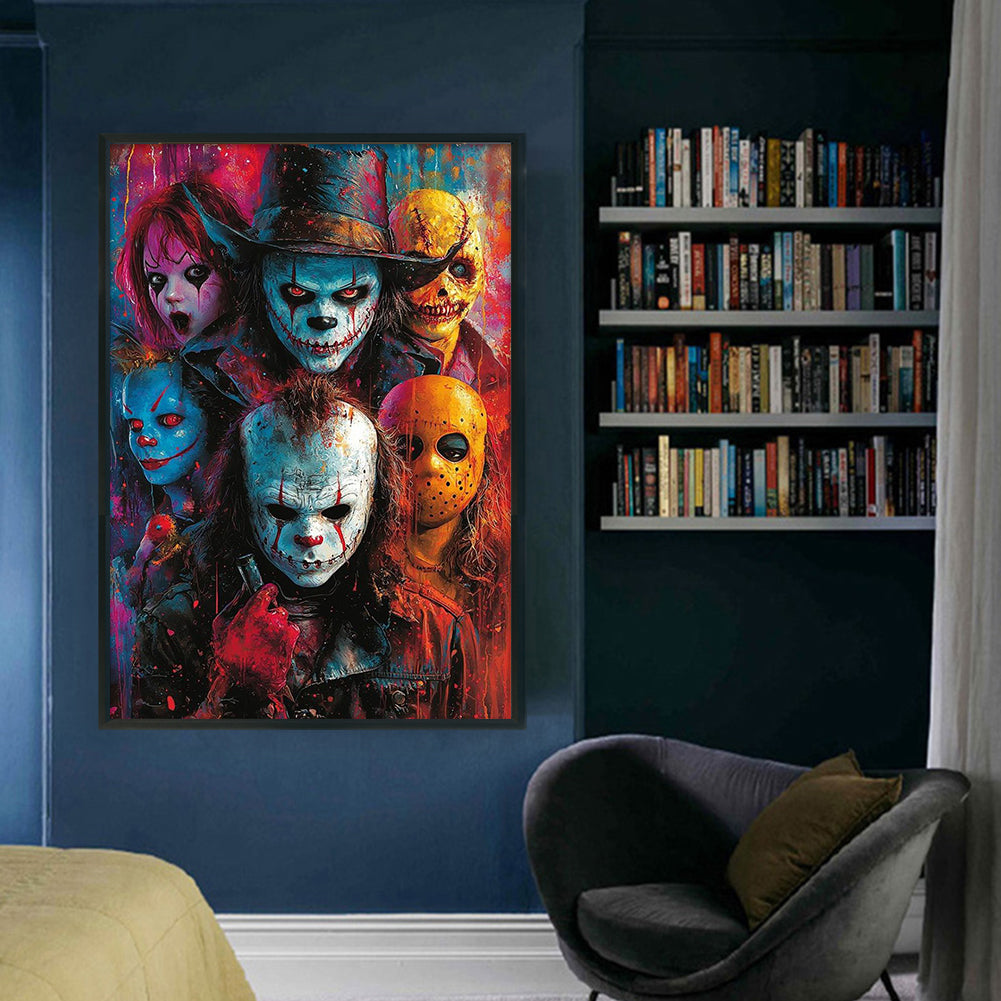 Horror Halloween - 11CT Stamped Cross Stitch 40*60CM