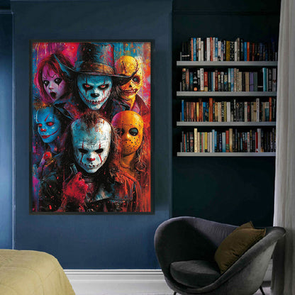 Horror Halloween - 11CT Stamped Cross Stitch 40*60CM