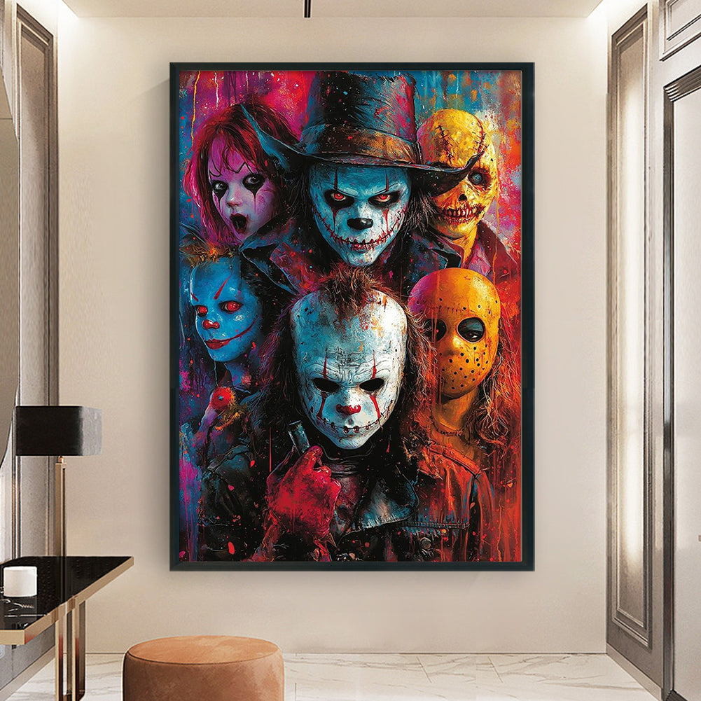 Horror Halloween - 11CT Stamped Cross Stitch 40*60CM
