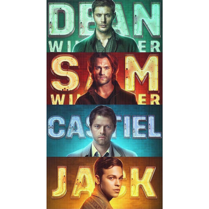 Supernatural - 11CT Stamped Cross Stitch 40*70CM