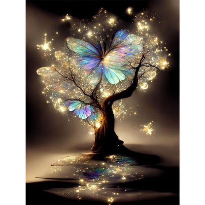 Butterfly Tree Of Life - 11CT Stamped Cross Stitch 40*55CM