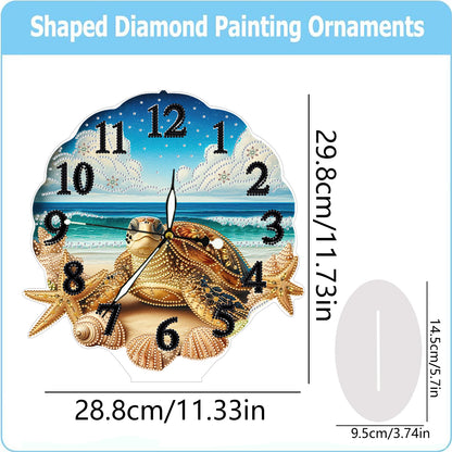 Acrylic Special Shape Flower Bird DIY Crystal Diamond Clock for Adults Beginners