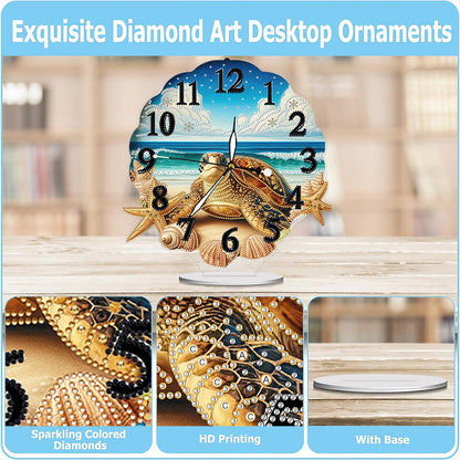 Acrylic Special Shape Flower Bird DIY Crystal Diamond Clock for Adults Beginners
