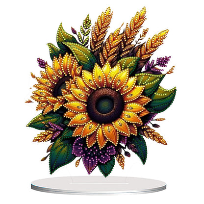Flower Double Sided Effect DIY Table Top Diamond Painting Ornament Kits Decor