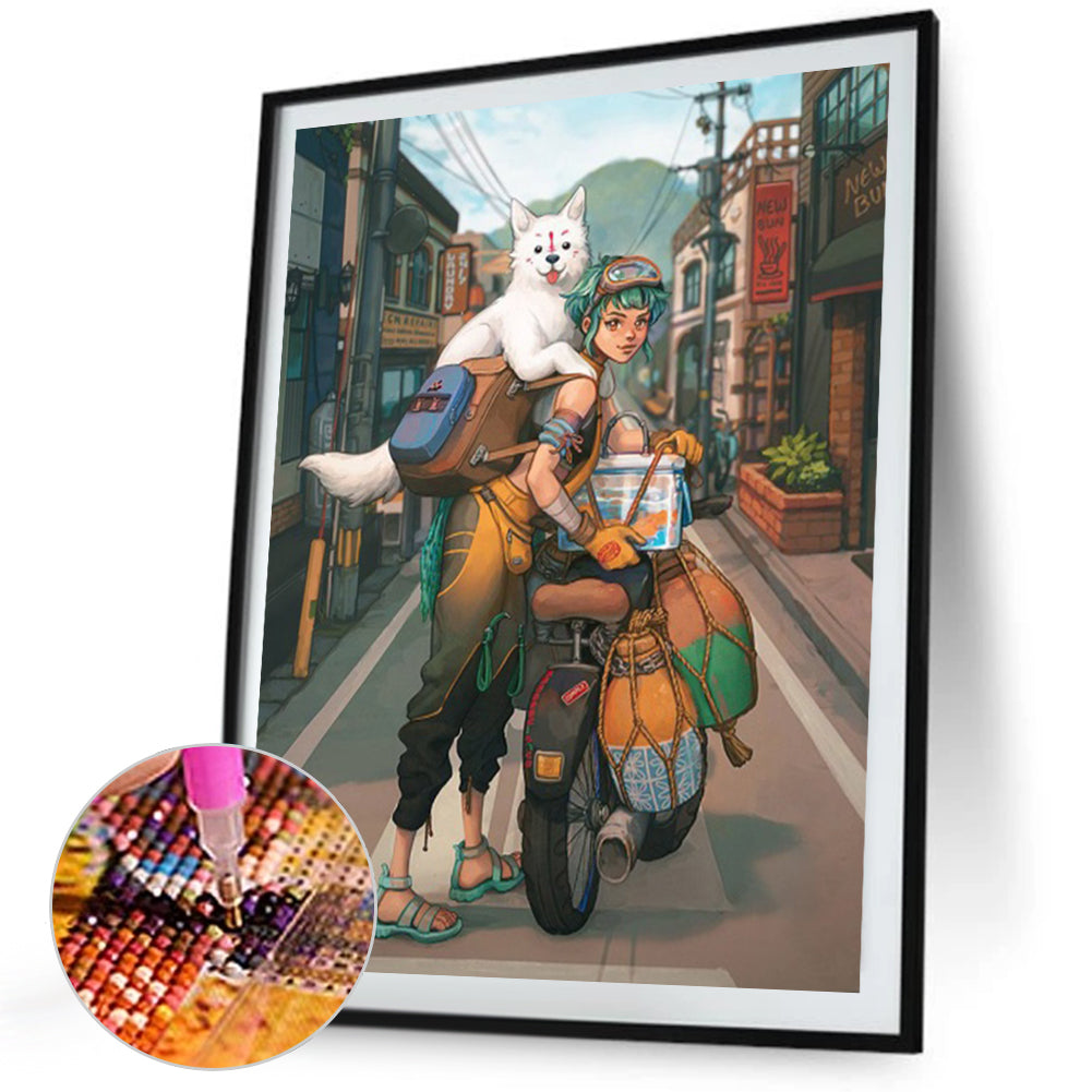 Biker - Full Square Drill Diamond Painting 40*50CM
