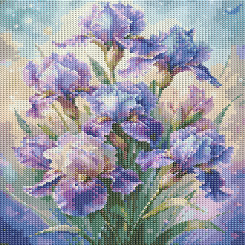 Iris - Full Round Drill Diamond Painting 30*40CM