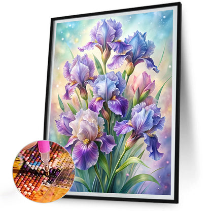 Iris - Full Round Drill Diamond Painting 30*40CM