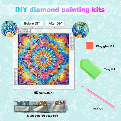 Mandala - Special Shaped Drill Diamond Painting 30*30CM