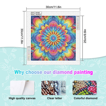 Mandala - Special Shaped Drill Diamond Painting 30*30CM