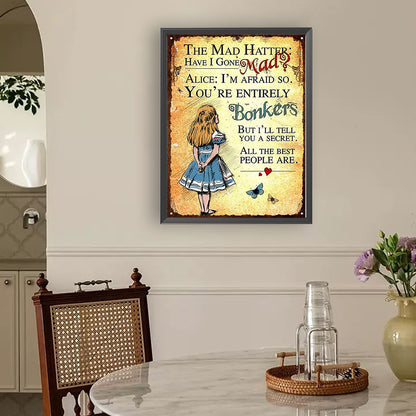 Alice In Wonderland - Full Round Drill Diamond Painting 30*40CM