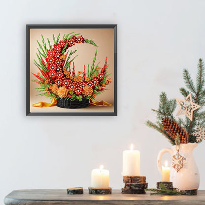 Flower Basket - Special Shaped Drill Diamond Painting 30*30CM