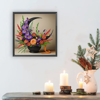 Flower Basket - Special Shaped Drill Diamond Painting 30*30CM