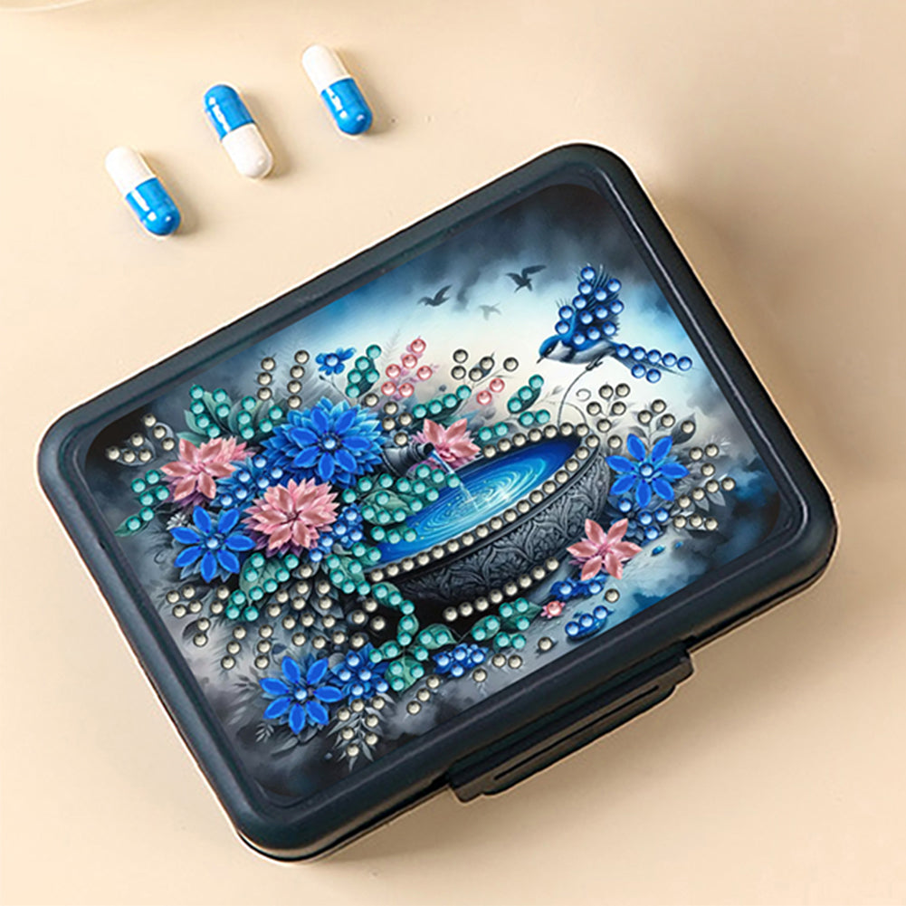 Animals Pill Storage Box Diamond Painting Pill Case Pill Dispenser for Art Craft