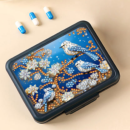 Animals Pill Storage Box Diamond Painting Pill Case Pill Dispenser for Art Craft