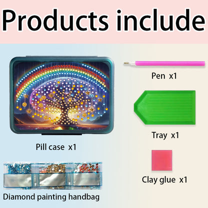 Animals Pill Storage Box Diamond Painting Pill Case Pill Dispenser for Art Craft