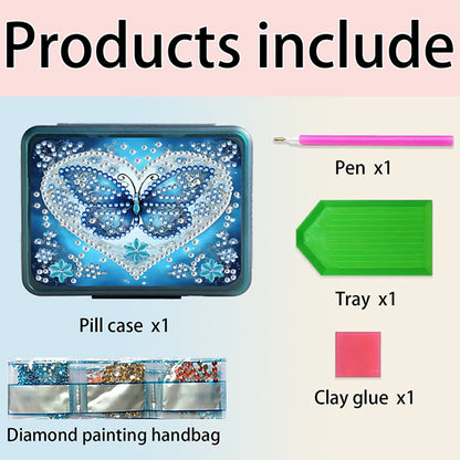 Animals Pill Storage Box Diamond Painting Pill Case Pill Dispenser for Art Craft