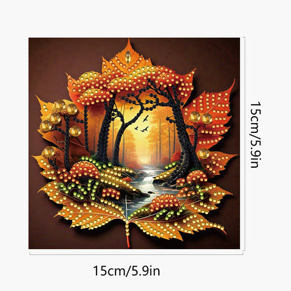 12PCS DIY Diamond Art Greeting Cards Xmas Designs for Festivals and Celebrations