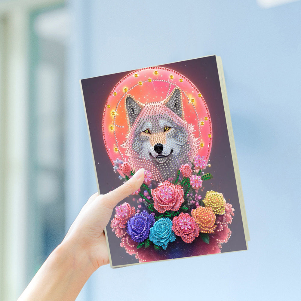 DIY Special Shaped Diamond Painting Notebook 50 Pages A5 Diamond Art Diary Book