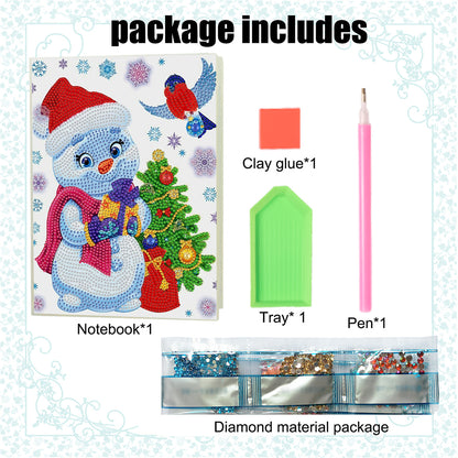 DIY Special Shaped Diamond Painting Notebook 50 Pages A5 Diamond Art Diary Book