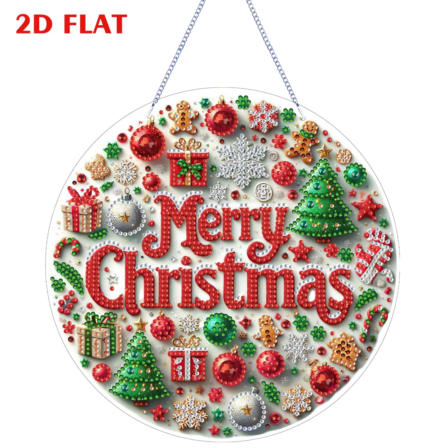 2D Flat DIY Diamond Art Pendant Diamond Painting Set Home Wall Decoration Crafts