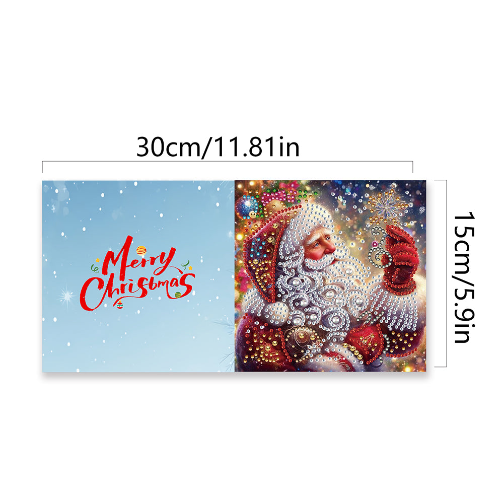 6/10/12 PCS DIY Diamond Art Greeting Cards Thank You Cards and Holiday Blessings