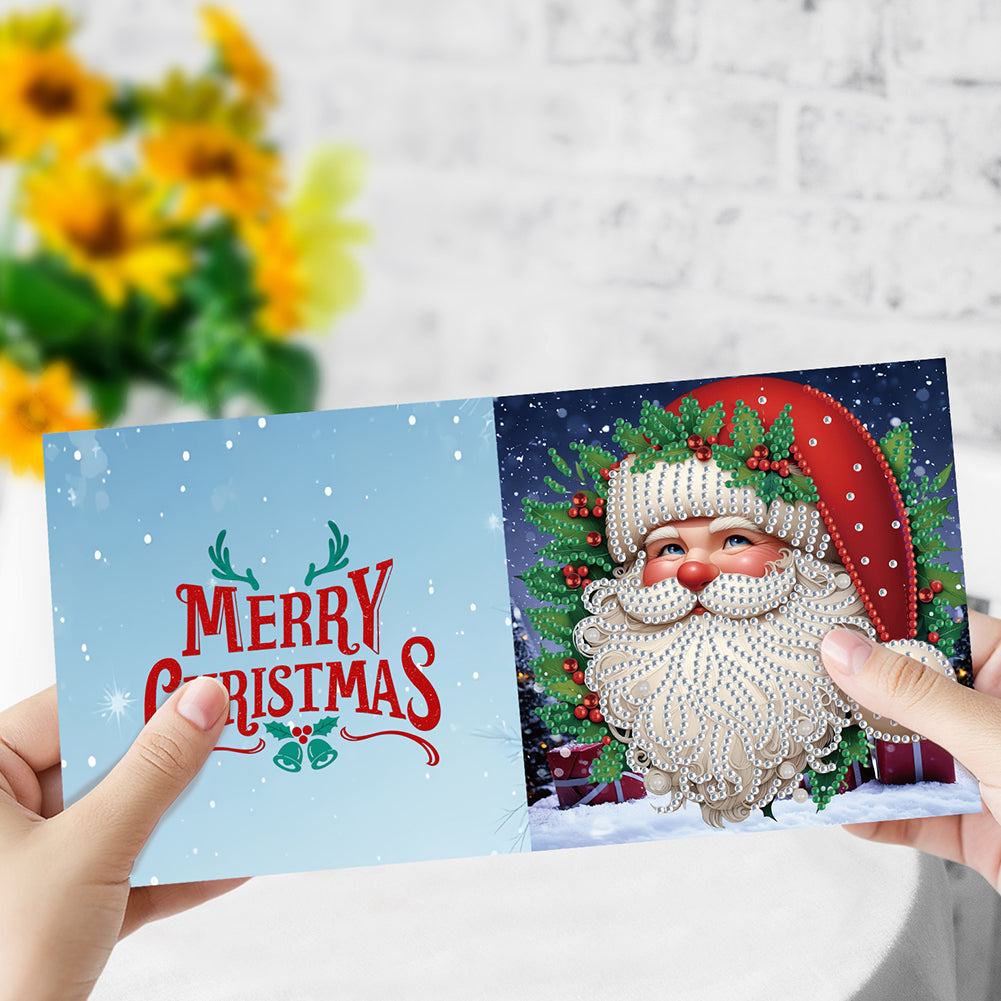 6/10/12 PCS DIY Diamond Art Greeting Cards Thank You Cards and Holiday Blessings