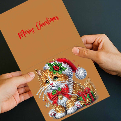 6/10/12 PCS DIY Diamond Art Greeting Cards Thank You Cards and Holiday Blessings
