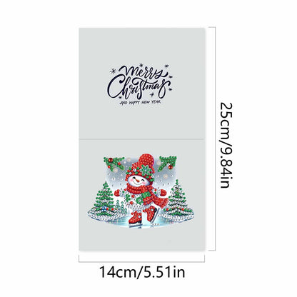 6/10/12 PCS DIY Diamond Art Greeting Cards Thank You Cards and Holiday Blessings