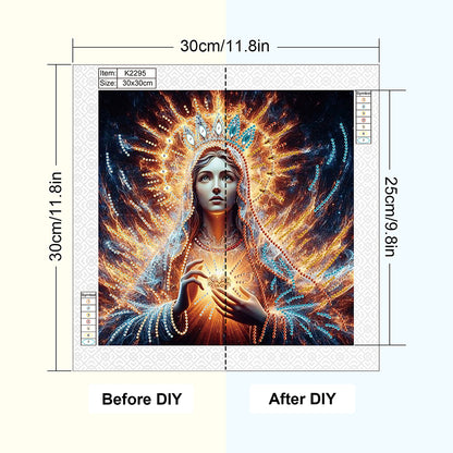 Religion Madonna - Special Shaped Drill Diamond Painting 30*30CM
