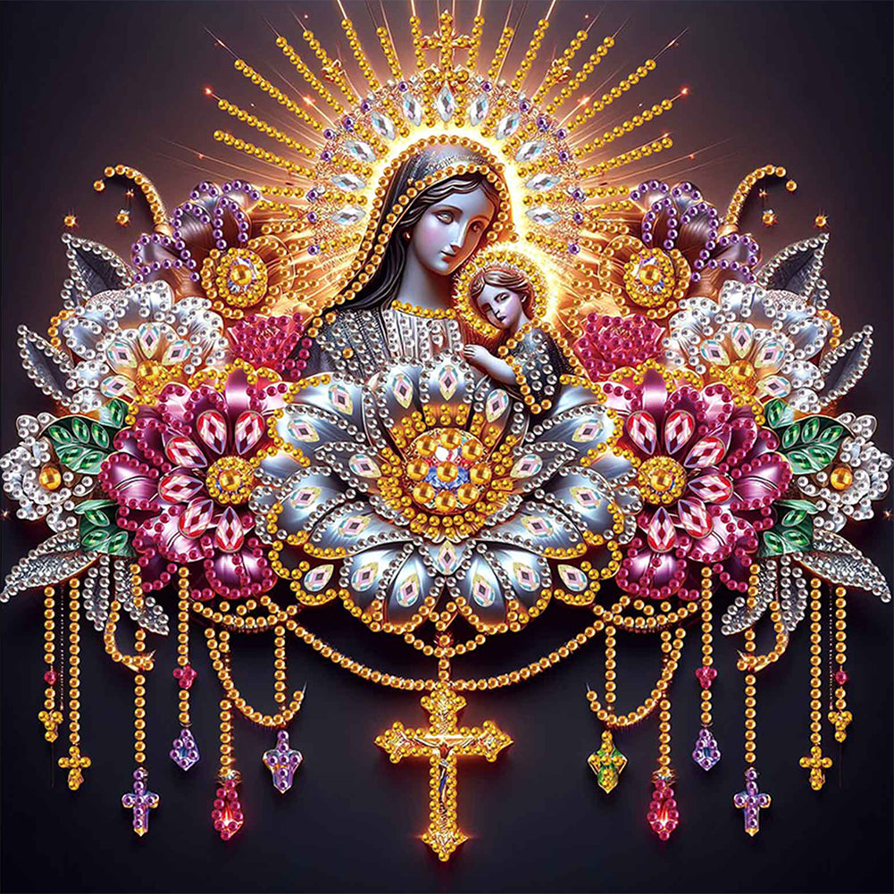 Religion Madonna - Special Shaped Drill Diamond Painting 30*30CM