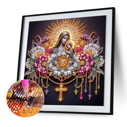 Religion Madonna - Special Shaped Drill Diamond Painting 30*30CM