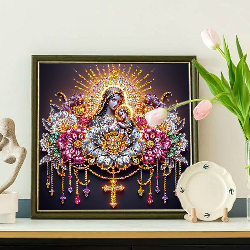 Religion Madonna - Special Shaped Drill Diamond Painting 30*30CM