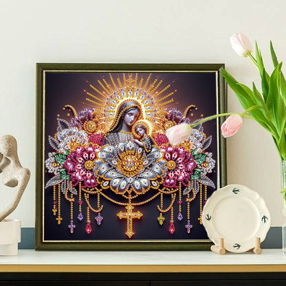 Religion Madonna - Special Shaped Drill Diamond Painting 30*30CM