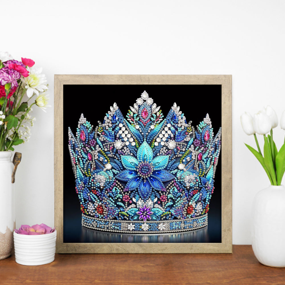 Gorgeous Crown - Special Shaped Drill Diamond Painting 30*30CM