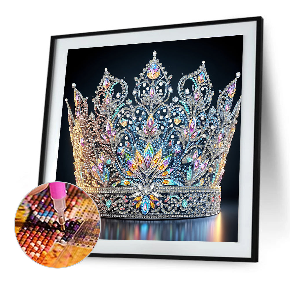 Gorgeous Crown - Special Shaped Drill Diamond Painting 30*30CM