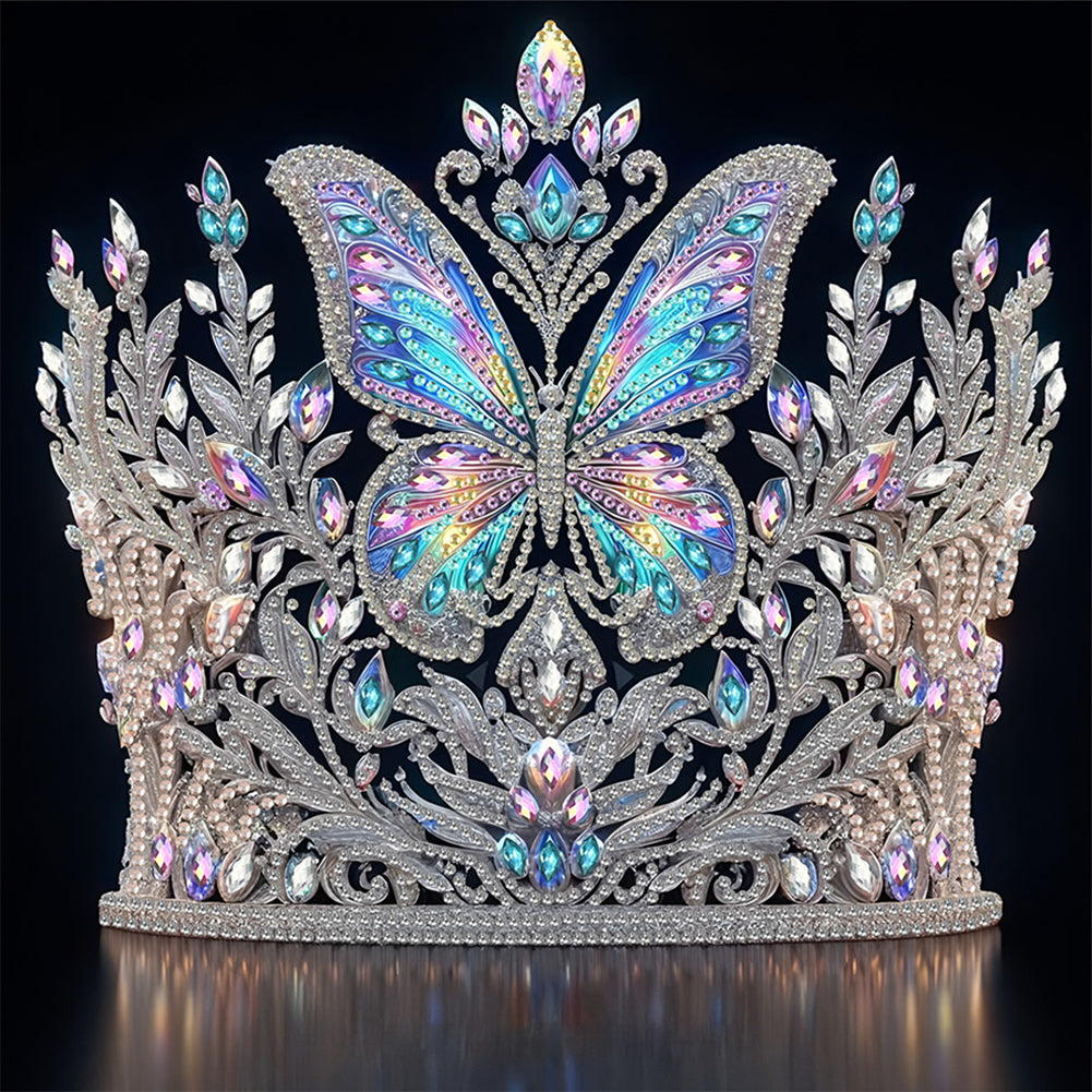 Gorgeous Crown - Special Shaped Drill Diamond Painting 30*30CM