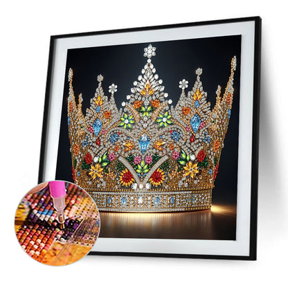 Gorgeous Crown - Special Shaped Drill Diamond Painting 30*30CM