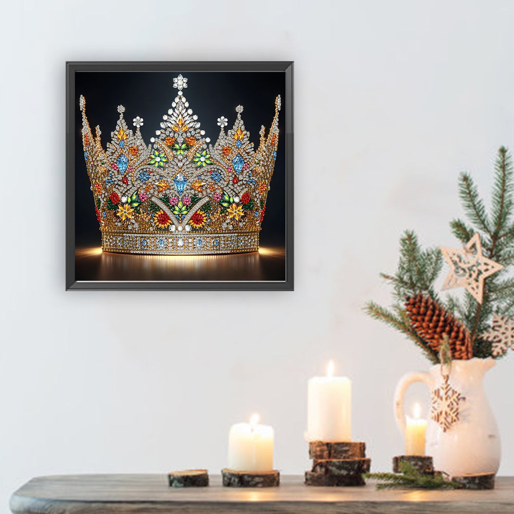 Gorgeous Crown - Special Shaped Drill Diamond Painting 30*30CM