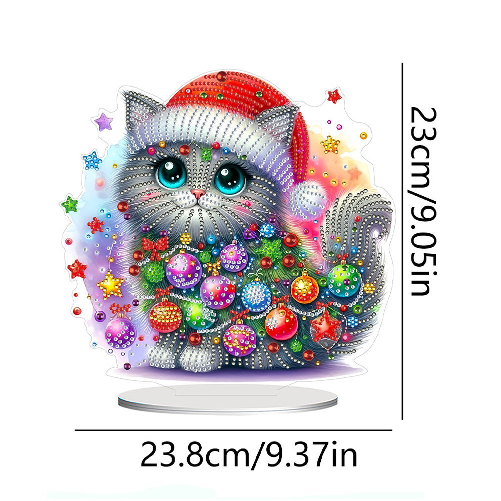 2D Flat Christmas Table Top Diamond Painting Ornament Kits Double-sided Effect
